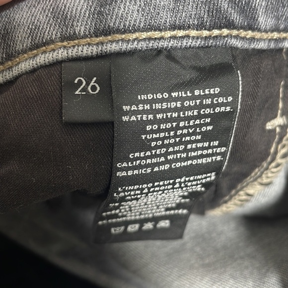 J BRAND JEANS Grey Denim Skinny Mid Rise Size 26 - Picture 12 of 12